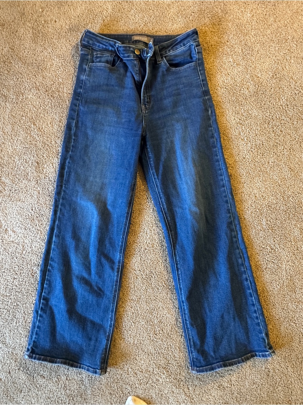 Just USA Indigo High-Rise Wide Leg Jeans